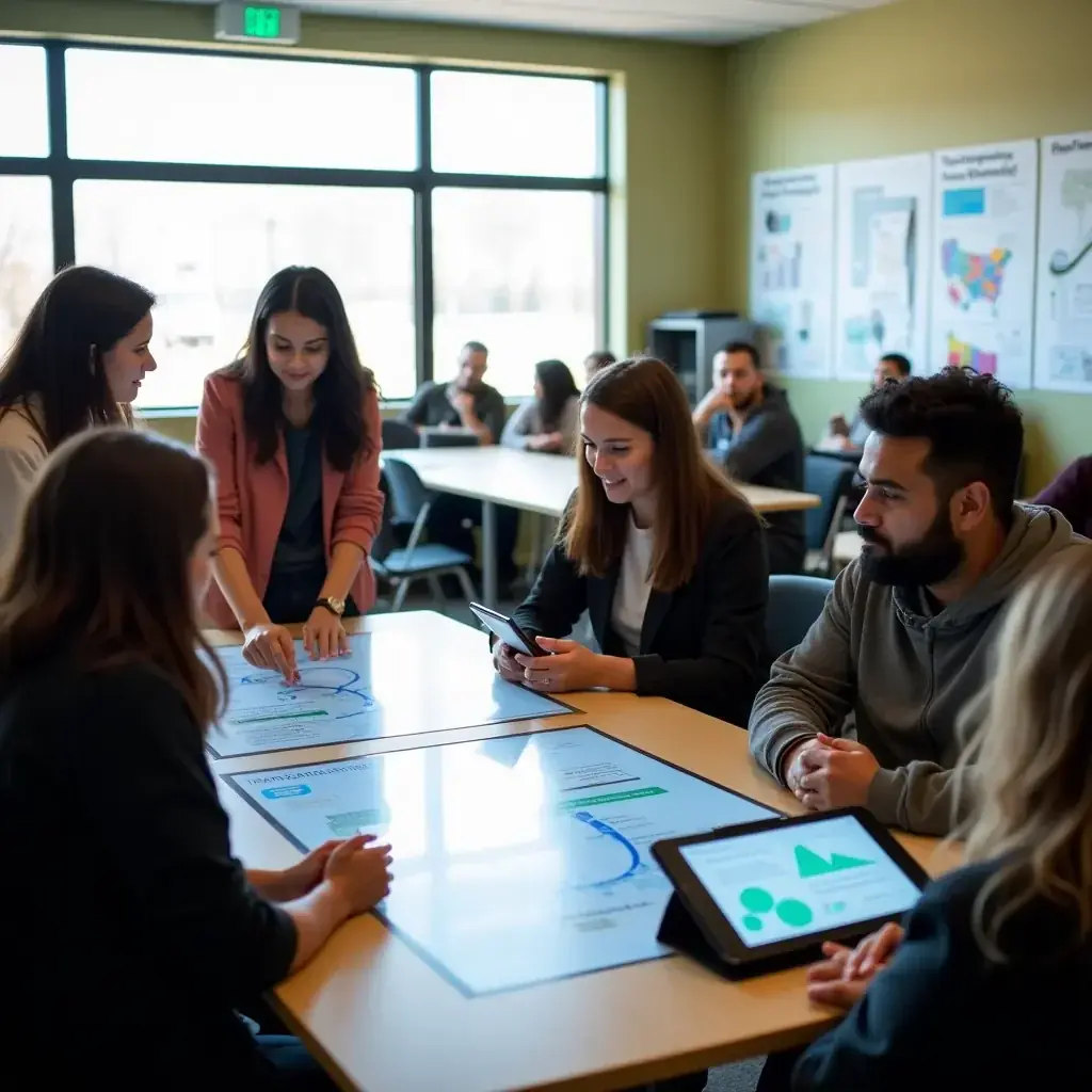 Modern office environment